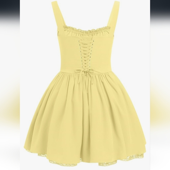 Yellow Corset Sundress - Picture 3 of 16